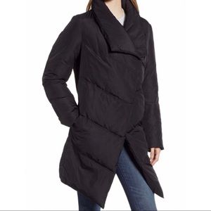 Halogen quilted puffer coat
